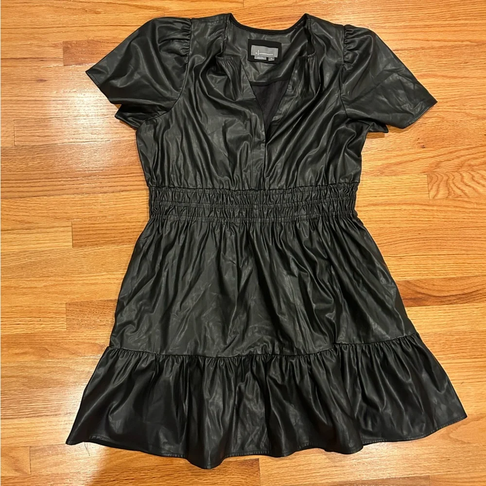 Somerset vegan leather dress - Picture 3 of 4